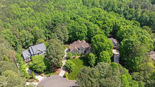 7212 Donneeford Rd, Wake Forest, NC 27587 - bird's eye view of a heavily wooded area