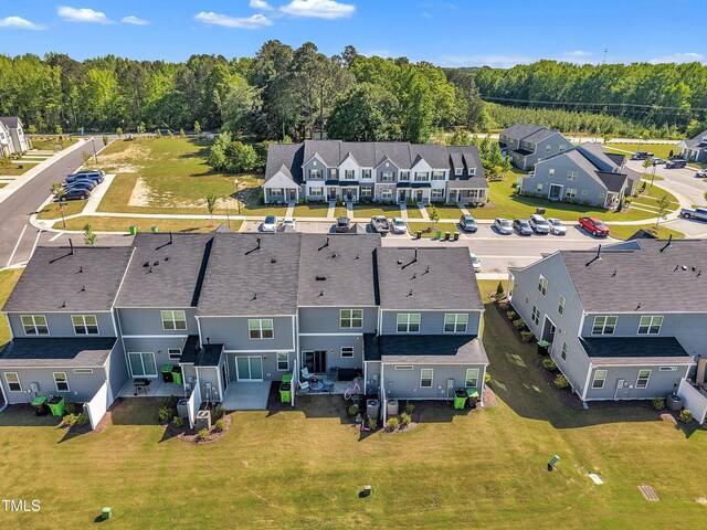 743 Hadstock Path, Zebulon, NC 27597 - bird's eye view featuring a residential view and a view of trees
