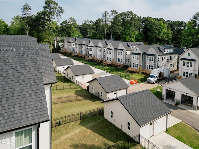 birds eye view of property featuring a residential view