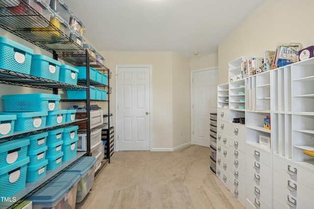 view of storage room