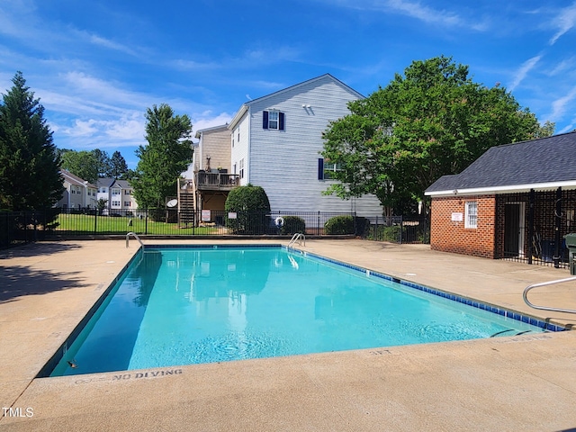 8640 Neuse Landing Ln Unit 110, Raleigh, NC 27616 - community pool with stairway and a patio