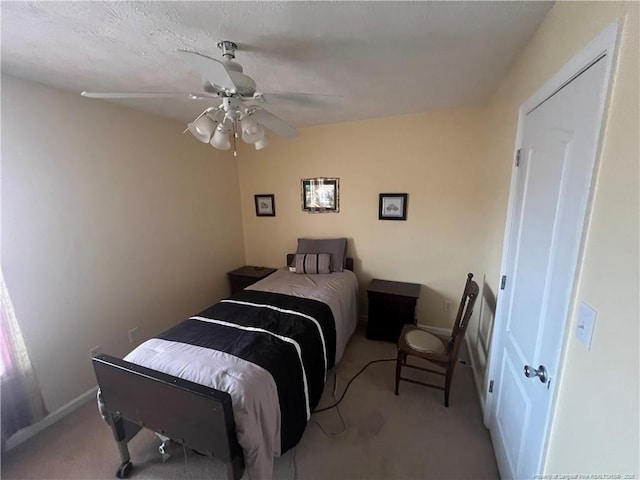 3418 Rudland Ct, Fayetteville, NC 28304 - bedroom with light colored carpet and ceiling fan
