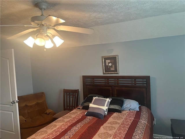 3418 Rudland Ct, Fayetteville, NC 28304 - bedroom with a textured ceiling and ceiling fan