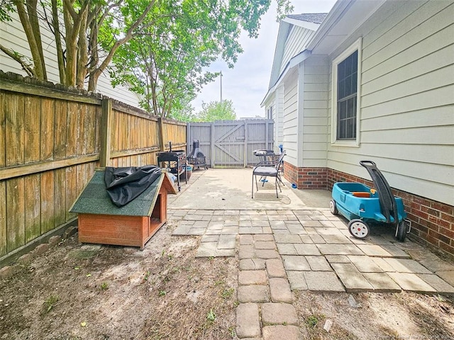 6314 Greycliff Dr, Fayetteville, NC 28314 - view of patio with a gate and a fenced backyard
