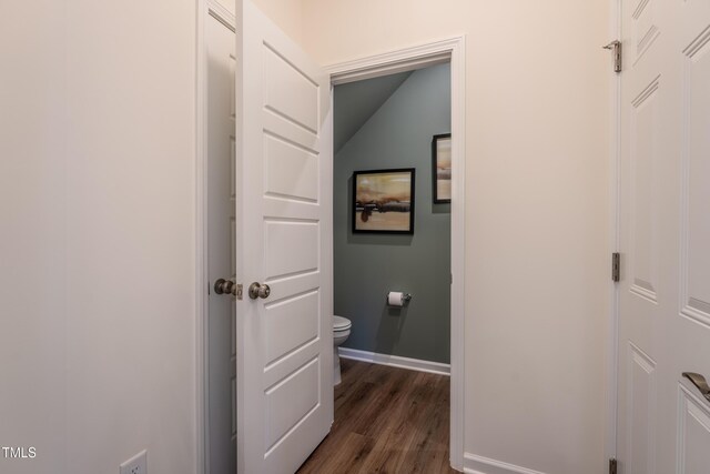LOT5 Cooper St, Sanford, NC 27330 - hallway with dark wood finished floors and baseboards
