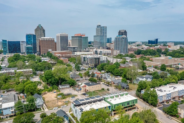 bird's eye view featuring a city view