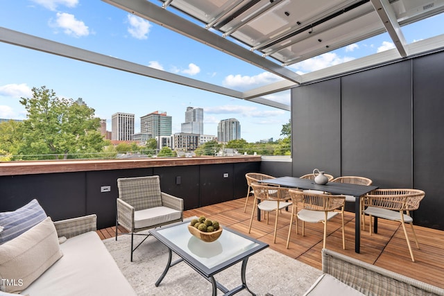 501 S Bloodworth St Unit 101, Raleigh, NC 27601 - exterior space with a city view and outdoor dining area