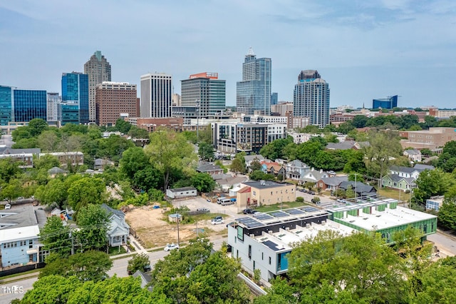501 S Bloodworth St Unit 101, Raleigh, NC 27601 - drone / aerial view with a city view