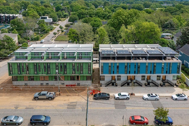 501 S Bloodworth St Unit 101, Raleigh, NC 27601 - aerial view featuring a forest view