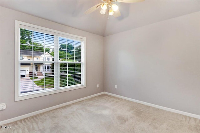 1480 Big Leaf Loop, Apex, NC 27502 - carpeted empty room with baseboards and ceiling fan