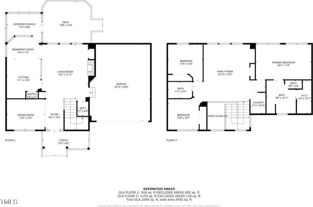 1480 Big Leaf Loop, Apex, NC 27502 - home floor plan