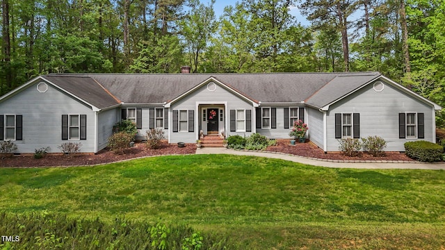 113 Denard St, Oxford, NC 27565 - ranch-style home with a shingled roof, a front yard, and crawl space