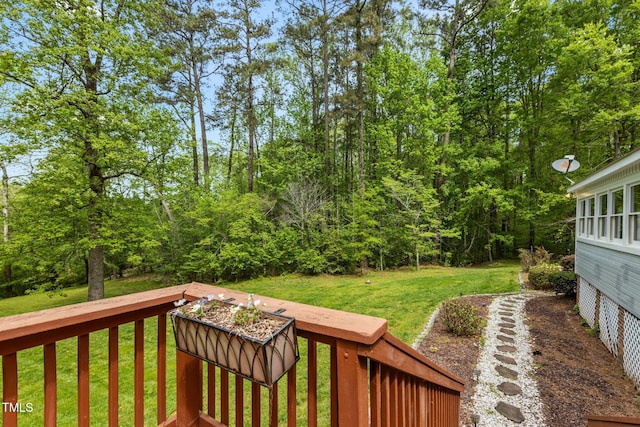 113 Denard St, Oxford, NC 27565 - view of yard featuring a deck