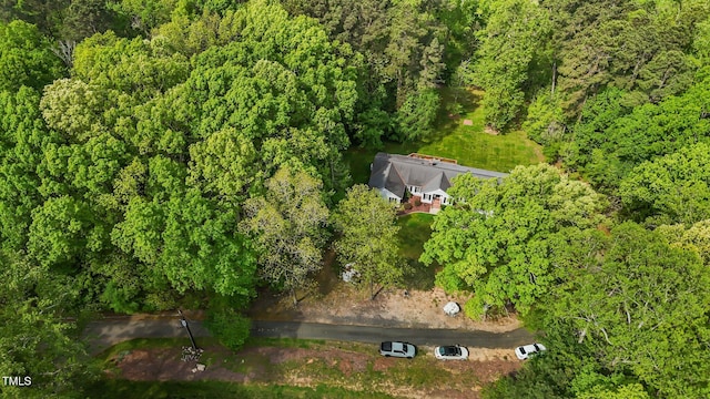 113 Denard St, Oxford, NC 27565 - drone / aerial view featuring a forest view