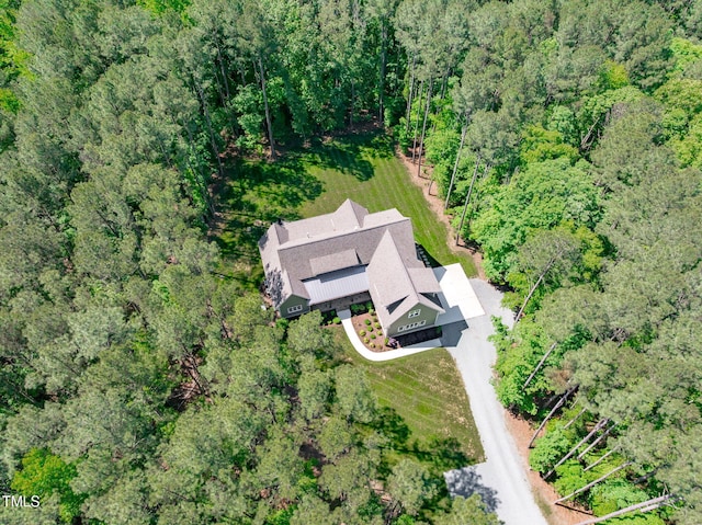 59 Mill Rd, Pittsboro, NC 27312 - aerial view of property and surrounding area with a forest