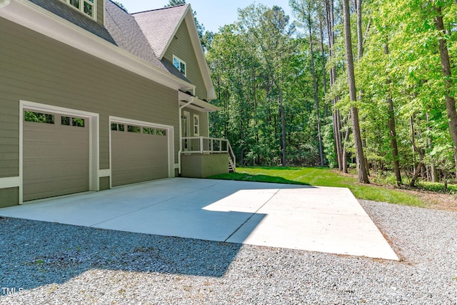 59 Mill Rd, Pittsboro, NC 27312 - garage featuring driveway