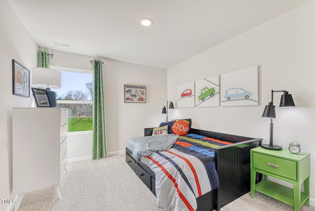 1167 Abbott St, Mebane, NC 27302 - bedroom with carpet flooring, baseboards, and recessed lighting