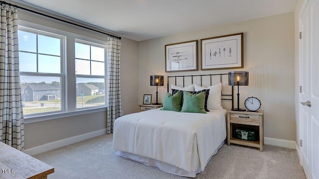 2625 Stonington Dr, Cary, NC 27523 - bedroom featuring baseboards and light carpet