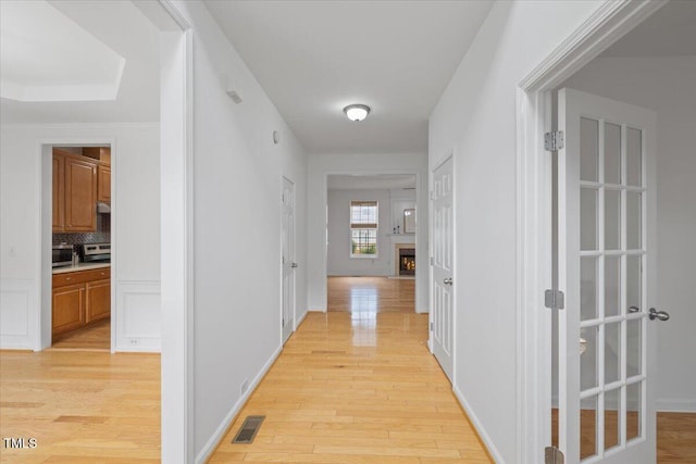 1012 Delta River Way, Knightdale, NC 27545 - corridor featuring light wood-type flooring