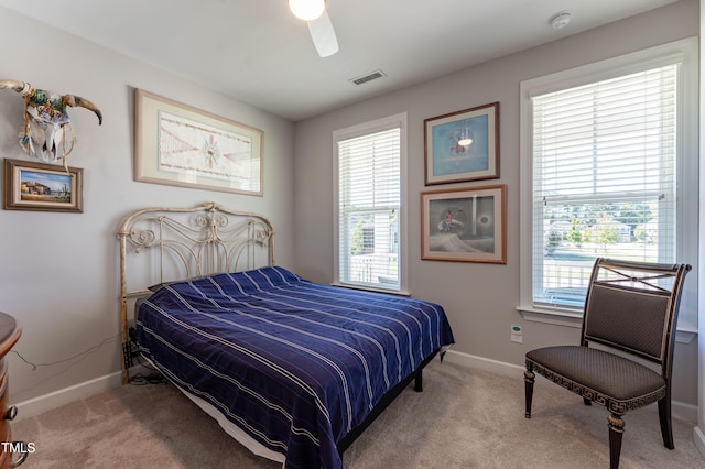1013 Chelsea Run Ln, Apex, NC 27502 - carpeted bedroom with baseboards and a ceiling fan