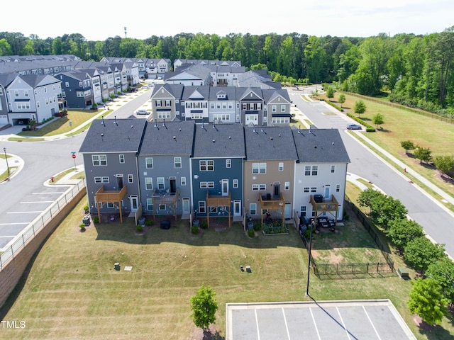 drone / aerial view featuring a residential view