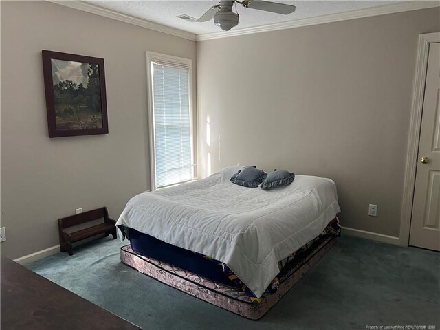 5400 Labrador Dr, Hope Mills, NC 28348 - bedroom featuring crown molding, carpet, and baseboards