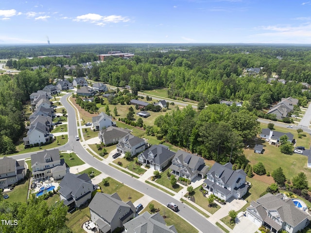 drone / aerial view featuring a residential view