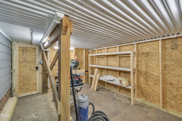 view of storage room