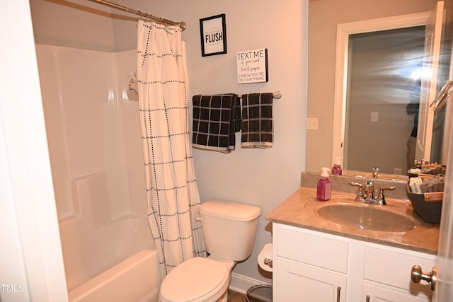 474 Ashpole Trl, Clayton, NC 27520 - full bath featuring toilet, vanity, and shower / bathtub combination with curtain