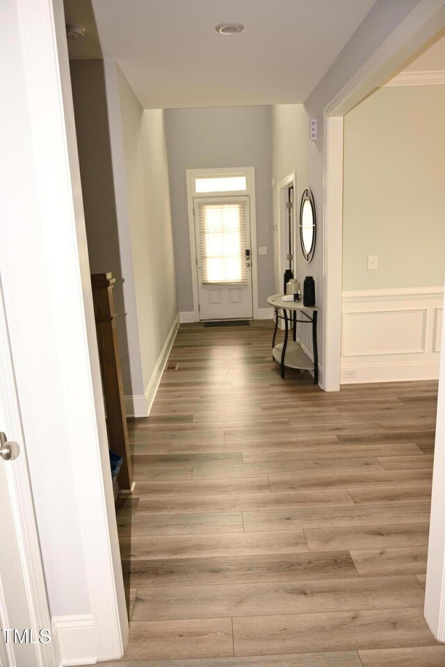 474 Ashpole Trl, Clayton, NC 27520 - hall with light wood finished floors