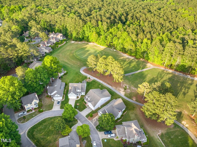 17 Nicklaus Way, Clayton, NC 27520 - birds eye view of property with a forest view and a residential view