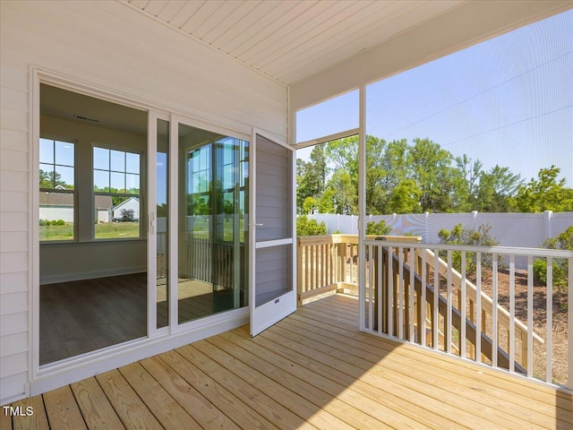 33 Celtic Ln, Lillington, NC 27546 - wooden deck with fence
