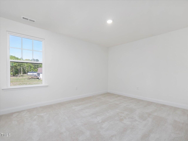 33 Celtic Ln, Lillington, NC 27546 - empty room with recessed lighting, visible vents, carpet, and baseboards