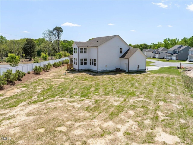 33 Celtic Ln, Lillington, NC 27546 - back of property with a residential view and fence