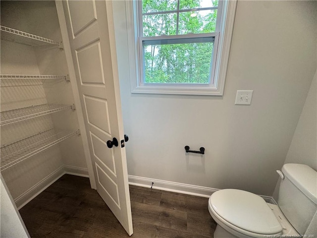 374 Whitestone Dr, Fayetteville, NC 28312 - bathroom with wood finished floors and a closet