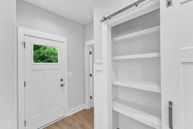 401 N Raiford St, Selma, NC 27576 - entrance foyer with light wood-style flooring and baseboards
