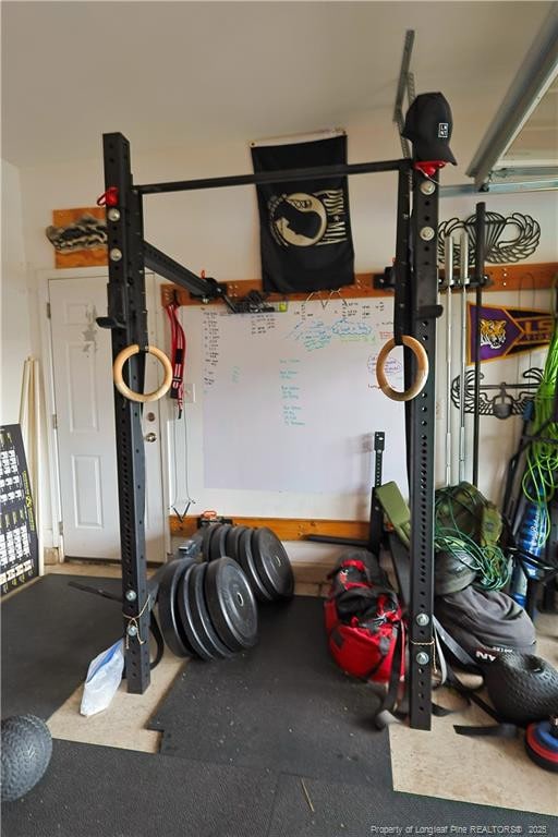 view of exercise room