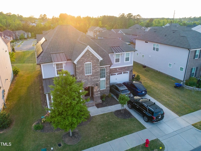 428 Parlier Dr, Apex, NC 27523 - aerial view featuring a residential view