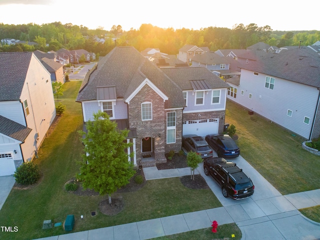 428 Parlier Dr, Apex, NC 27523 - birds eye view of property featuring a residential view