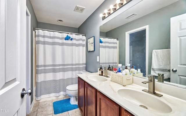 5031 Mckittrick Ln, Durham, NC 27712 - full bathroom featuring double vanity and a shower with shower curtain