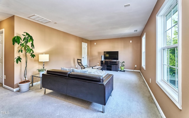 5031 Mckittrick Ln, Durham, NC 27712 - living room with carpet and baseboards
