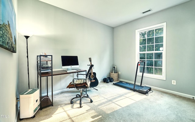 5031 Mckittrick Ln, Durham, NC 27712 - office area with carpet flooring and healthy amount of natural light