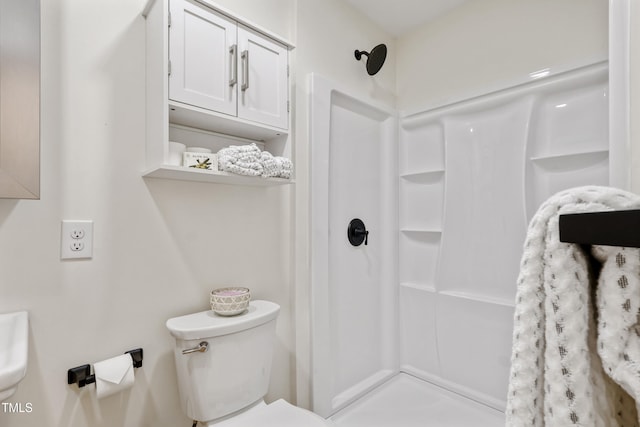 2311 Wintergreen Pl, Durham, NC 27707 - full bathroom featuring toilet and a shower stall