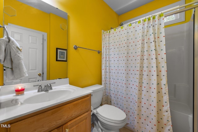 1420 Norwood Crest Ct, Raleigh, NC 27614 - full bath featuring vanity, toilet, and a shower with shower curtain