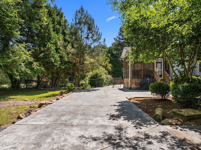 1420 Norwood Crest Ct, Raleigh, NC 27614 - view of patio / terrace featuring driveway