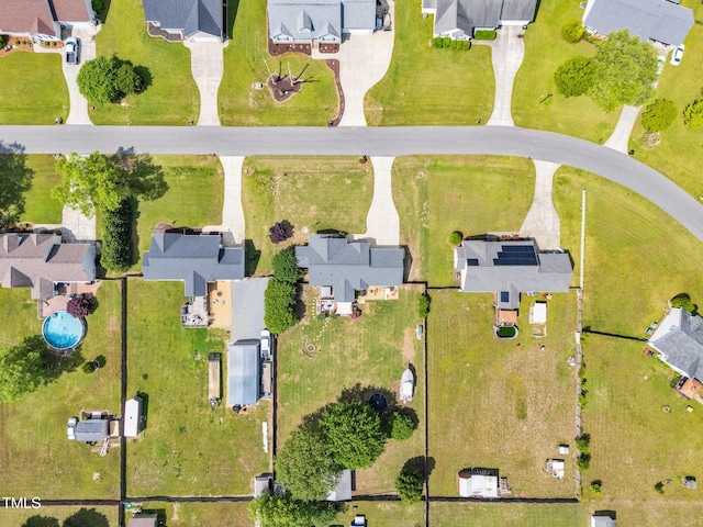 bird's eye view featuring a residential view