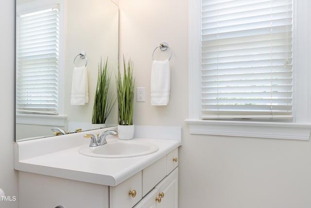 bathroom featuring vanity