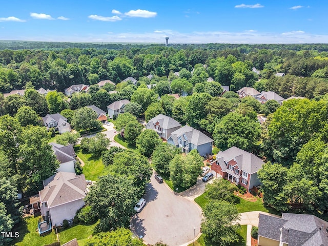 1001 Dairy House Ct, Wake Forest, NC 27587 - aerial view of residential area featuring a forest