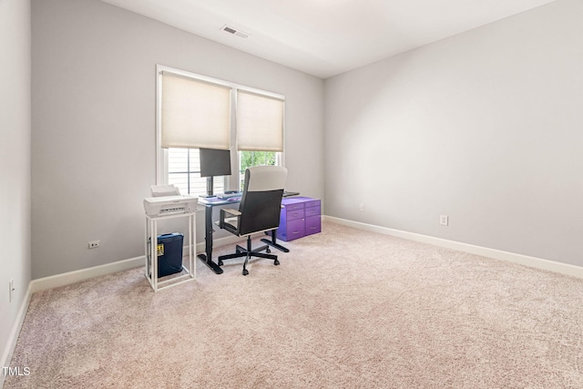 2728 Cameron Pond Dr, Cary, NC 27519 - carpeted home office featuring baseboards