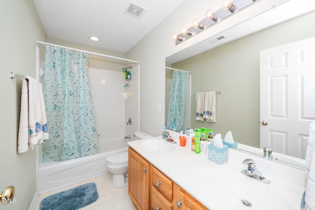 437 New Parkside Dr, Chapel Hill, NC 27516 - bathroom with visible vents, a sink, double vanity, and toilet